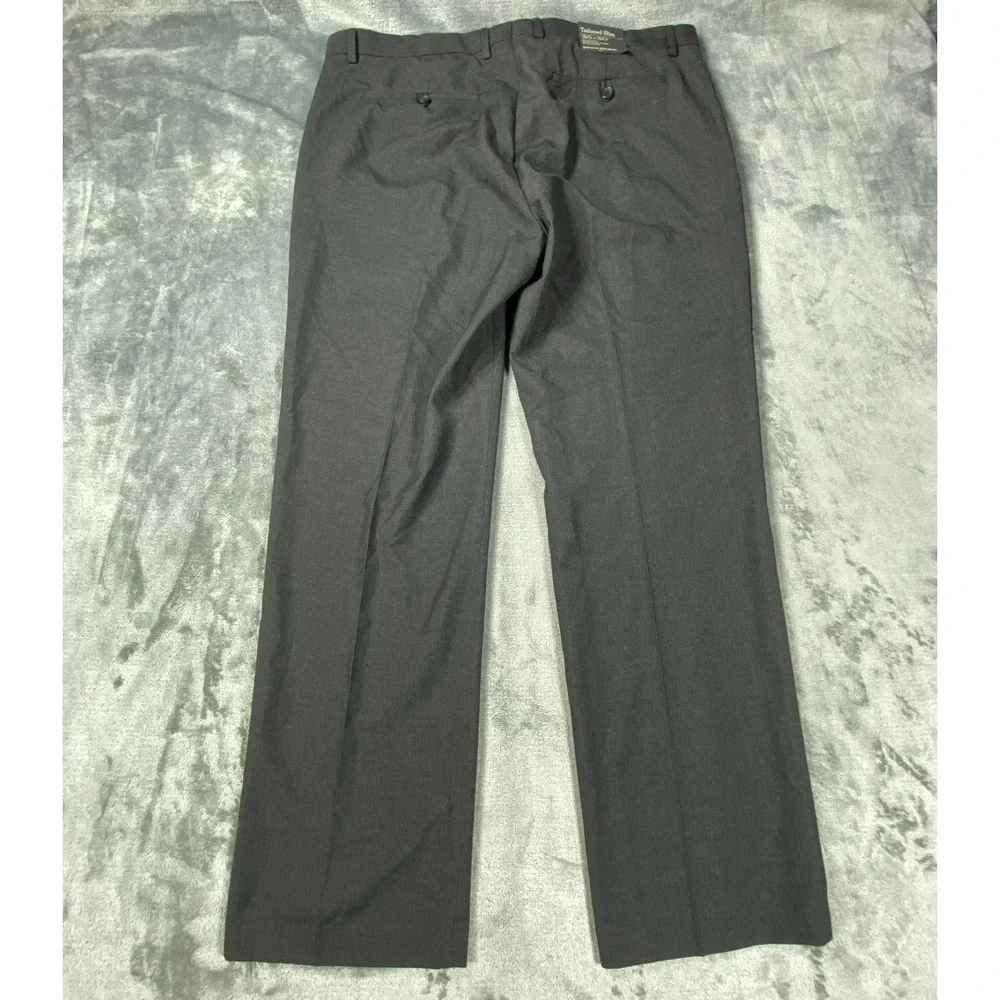 Banana Republic Dress Pants Mens 35x30 Gray Tailored Slim‎ Fit Career Office NWT